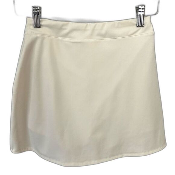 Reformation Cream Nina EcoMove Athletic Skirt Size Small High Waist Mini Active - Picture 5 of 16